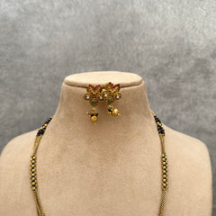 Designer 3 Layer AD Stone Pendant Mangalsutra Chain-G13263