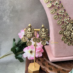 Vriksham Gold Look Alike Lakshmi Coin Bridal Set-G18664