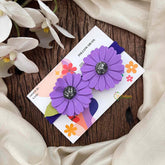 Vriksham Purple Daisy Floral Baby Headband Flower Accessories-KH1350