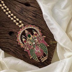 Antique Murugan Karthikeyan Jadau Kundan Pendant Chain-J2375