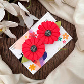 Vriksham Red Daisy Floral Baby Headband Flower Accessories-KH1354