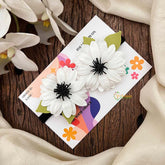 Vriksham White & Black Floral Cluster Baby Hair Band Flower Accessories-KH1364