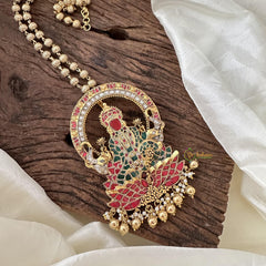Precious Dhanalakshmi Jadau Kundan Pendant Chain-J2364