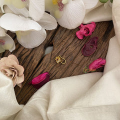 Vriksham Designer AD Stone Nath/Nose pin-Red White-G17395