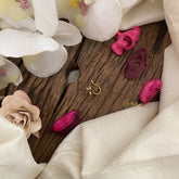 Vriksham Floral AD Stone Nath/Nose pin-Red White & Green-G17394