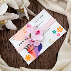 Vriksham Pitch Hibiscus Floral Baby Headband Flower Accessories-KH1374