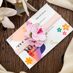 Vriksham Pitch Hibiscus Floral Baby Headband Flower Accessories-KH1374