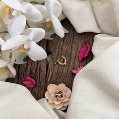 Vriksham Designer Leaf Naths/Nose pin-Red White & Green-G18737