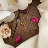 Vriksham Antique Designer AD Stone Nath/Nose pin-Red White & Green-G17366