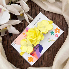 Vriksham Sunshine Trio Layered Floral Headband Flower Accessories-KH1377