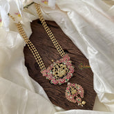 Royal Jadau Kundan Lakshmi Pendant Rani Haram-J2381