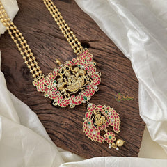 Royal Jadau Kundan Lakshmi Pendant Rani Haram-J2381