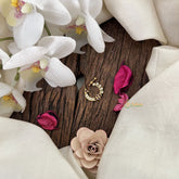 Vriksham Designer Peacock Bridal Naths/Nose pin-Red White-G18734