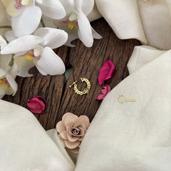 Vriksham Designer Peacock Bridal Naths/Nose pin-Red White-G18734