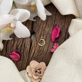 Vriksham Designer Three Dot Bridal Naths/Nose pin-Red White & Green-G18678