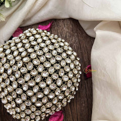 Vriksham Bridal Pear Crystal Design Gold Tone Hair Bun Cage Accessory-H1224