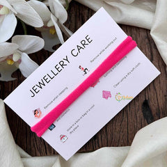 Vriksham Pink and White Jasmine Flower Baby Headband Flower Accessories-KH1388