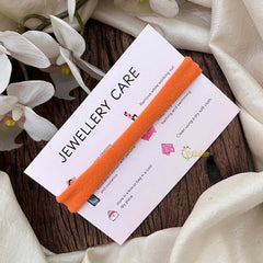 Vriksham Orange And White Jasmine Flower Baby Headband Flower Accessories-KH1389