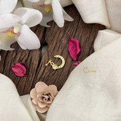 Vriksham Designer Bridal Naths/Nose pin-Red White-G18731