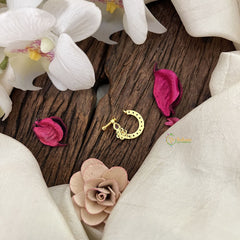 Vriksham Designer Bridal Naths/Nose pin-Red-G18730