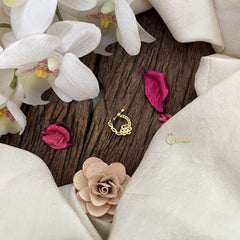 Vriksham Flower Style Naths/Nose pin-Red White-G18724