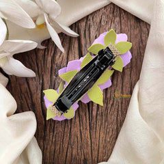 Vriksham Handmade Lavender Rose Hair Clip Flower Accessories-KH1344