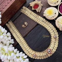 Vriksham Double Lakshmi Coin & Manga Long Neckpiece-G21084