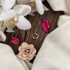 Vriksham Designer Naths/Nose pin-Red White-G18706