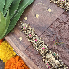 Vriksham Antique Peacock Style 1 gm Gold Long Neckpiece-G20301