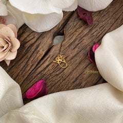 Vriksham Elegant Floral AD Stone Nath/Nose pin-Red White-G17358