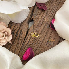 Vriksham Antique AD Stone Nath/Nose pin-White-G17397