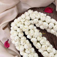 Vriksham Deluxe Triple Strand Artificial Jasmine Braid Extension Flower Accessories-KH1323