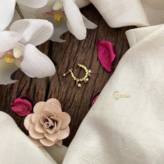 Vriksham Zigzag Dot Naths/Nose pin-Red-Pearl-G18686