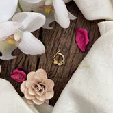 Vriksham Designer Round Naths/Nose pin-White-G18711