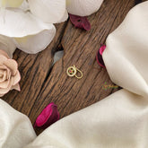 Vriksham Circle Shape AD Stone Nath/Nose pin-White Red & Green-G17348