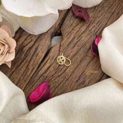 Vriksham Circle Shape AD Stone Nath/Nose pin-White-G17345