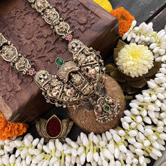 Vriksham Classic Bridal Lakshmi With Lion Style 1 gm Gold Long Neckpiece-G20303