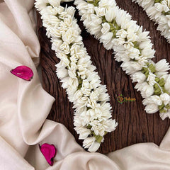 Vriksham Premium Triple-Layered Jasmine Bud Hair Extension Flower Accessories-KH1325