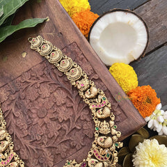 Vriksham Unique Dual Peacock 1 gm gold Neckpiece-G20310