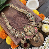 Vriksham Elegant Peacock With Floral Style 1 gm Gold Neckpiece-G20300