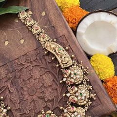 Vriksham Elegant Peacock With Floral Style 1 gm Gold Neckpiece-G20300