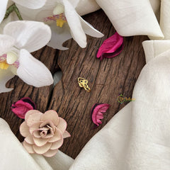 Vriksham Trio Golden Naths/Nose pin-Red White & Green-G18633