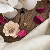 Vriksham Exquisite Floral AD Stone Nath/Nose pin-White-G17413