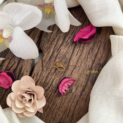 Vriksham Diamod Shape Golden Naths/Nose pin-Multi Color-G18642