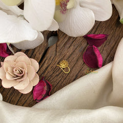 Vriksham Exquisite Floral AD Stone Nath/Nose pin-White-G17413