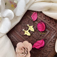 Vriksham Gulab Drop Bugdi Kundan Jadau Press Bugadi-Red Green-Pearl-J3502