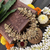 Vriksham Antique Lakshmi Coin 1 gm Gold Neckpiece-G20314