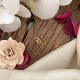 Vriksham Designer AD Stone Nath/Nose pin-White-G17417