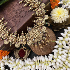 Vriksham Antique Lakshmi Coin 1 gm Gold Neckpiece-G20314