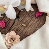 Vriksham Flower Golden Naths/Nose pin-Multi Color-G18636